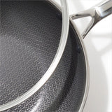 Trident Hybrid Non-Stick Stainless Steel 5 Qt Wok with Lid U6