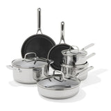 Trident Hybrid Non-Stick Stainless Steel 10-Piece Set L8