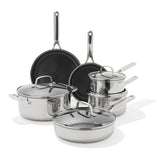 Trident Hybrid Non-Stick Stainless Steel 10-Piece Set L8