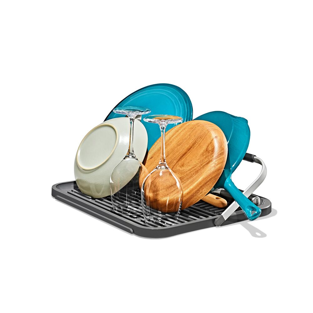 OXO Good Grips Compact Drying Rack with Dish Rest Y5
