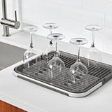 OXO Good Grips Compact Drying Rack with Dish Rest Y5