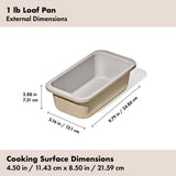 Non-Stick Pro Ceramic Coated Metal Bakeware 1 lb Loaf Pan R9