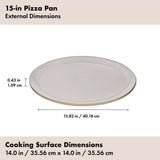 Non-Stick Pro Ceramic Coated Metal Bakeware 15” Pizza Pan H6