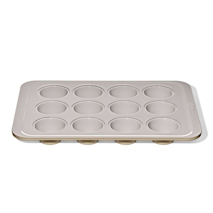 Non-Stick Pro Ceramic Coated Metal Bakeware 12 Cup Muffin Pan D8
