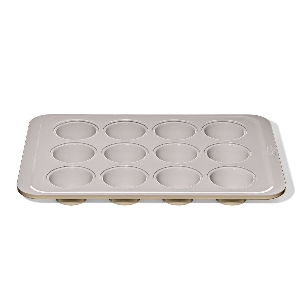 Non-Stick Pro Ceramic Coated Metal Bakeware 12 Cup Muffin Pan D8