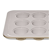 Non-Stick Pro Ceramic Coated Metal Bakeware 12 Cup Muffin Pan D8