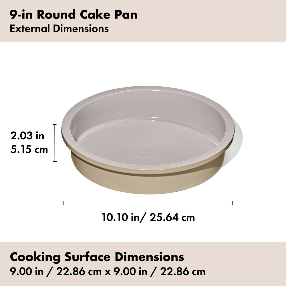 Non-Stick Pro Ceramic Coated Metal Bakeware 9” Round Cake Pan Z4
