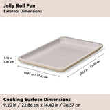 Non-Stick Pro Ceramic Coated Metal Bakeware Jelly Roll Pan R5