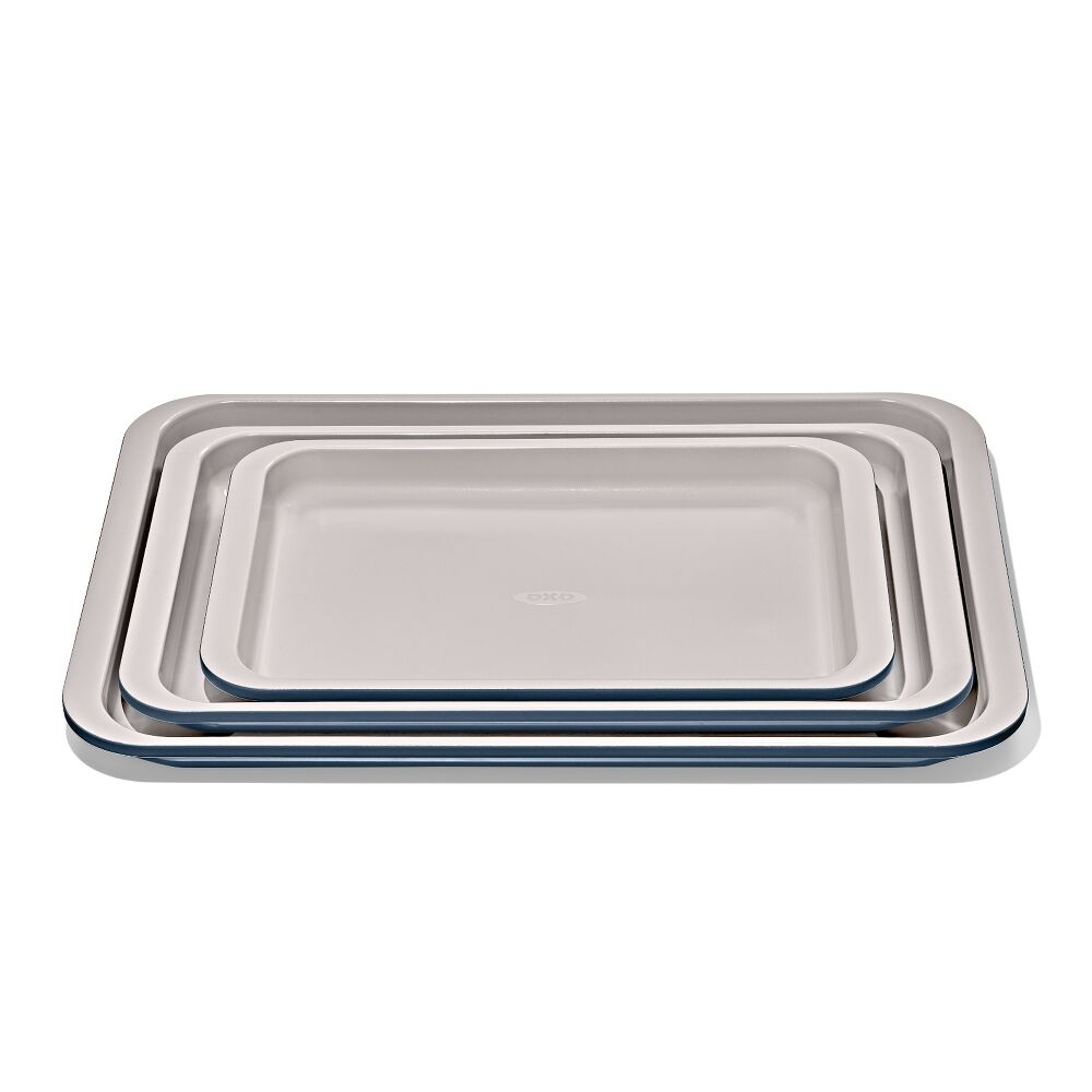 Non-Stick Pro Ceramic Coated Metal Bakeware 3 Pc Set Y8