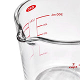 2 Cup Glass Measuring Cup with Lid M1