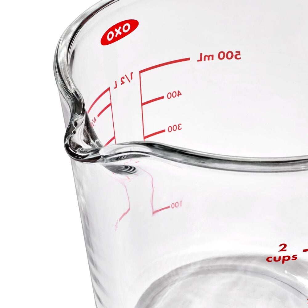 2 Cup Glass Measuring Cup with Lid M1