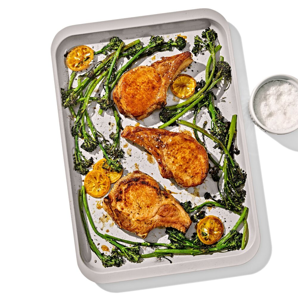 Non-Stick Pro Ceramic Coated Metal Bakeware Half Sheet Pan T7