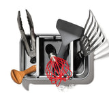 Adjustable Stainless Steel Utensil Holder - Large L4