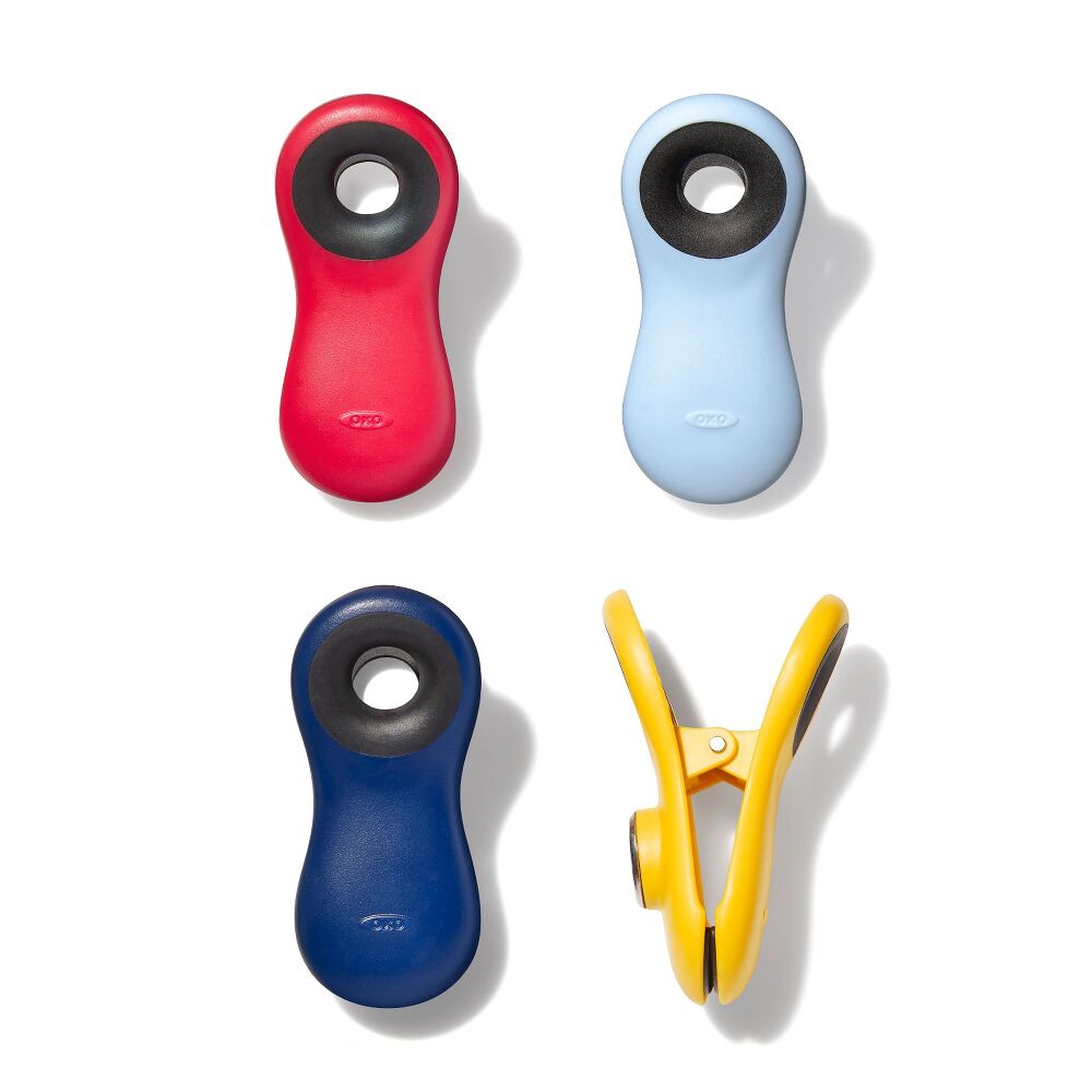 Magnetic All-Purpose Clips - 4-Pack - assorted colors D5