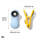 Magnetic All-Purpose Clips - 4-Pack - assorted colors D5