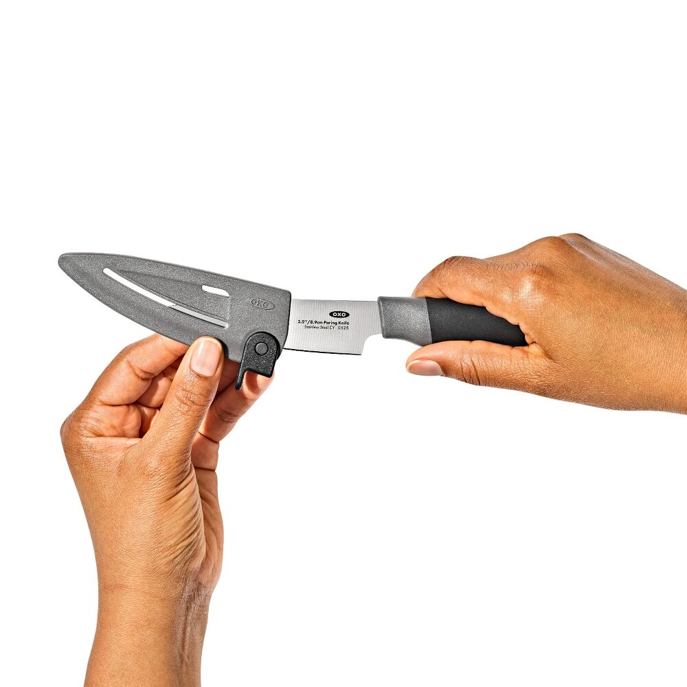 3.5 in Paring Knife with Locking Sheath L8