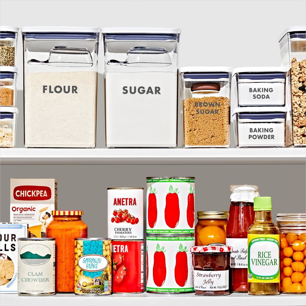 2-Piece Prelabeled POP Container Set with Scoop C1