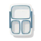 Prep & Go 4.1-Cup Divided Container - Ocean Blue E7