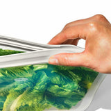 Silicone Reusable Bag - Stand-Up Quart (32 oz) - Oat P2
