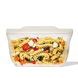Silicone Reusable Bag - Stand-Up Quart (32 oz) - Oat P2