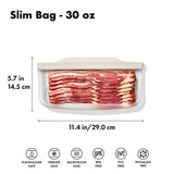 Silicone Reusable Bag - Slim Bag (20 oz) - Oat F1