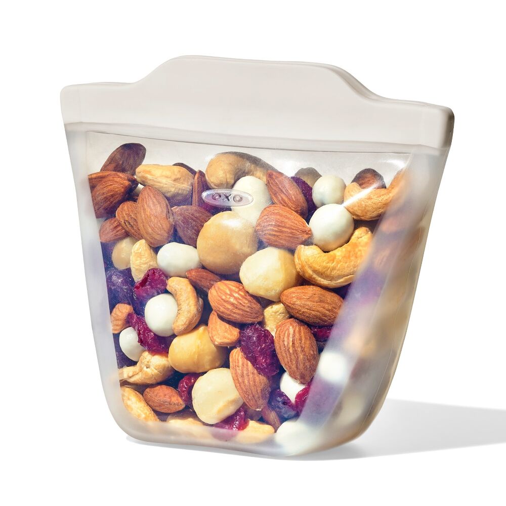 Silicone Reusable Bag - Stand-Up Cup (8 oz) - Oat H7