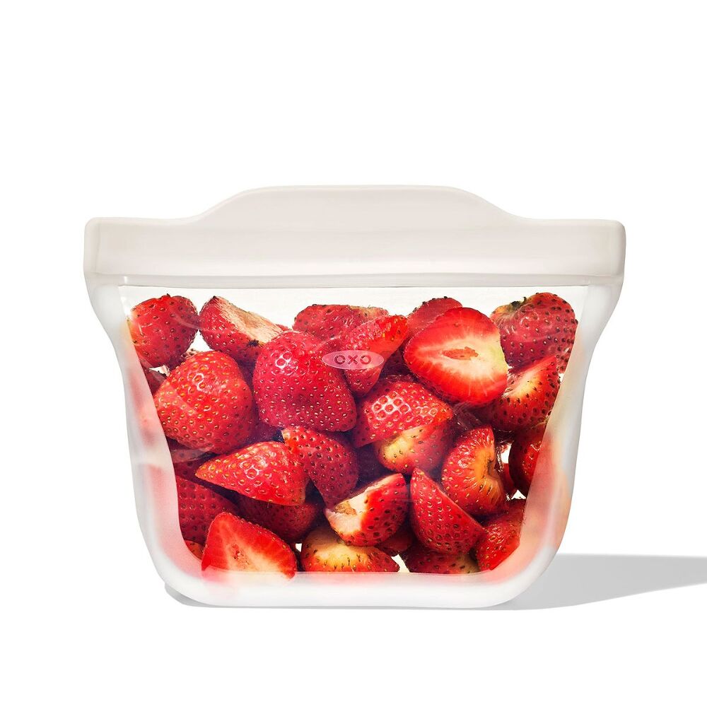 Silicone Reusable Bag - Stand-Up Snack (12 oz) – Oat Q2