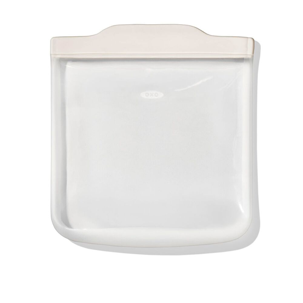 Silicone Reusable Bag - Sandwich Bag (28 oz) - Oat L1
