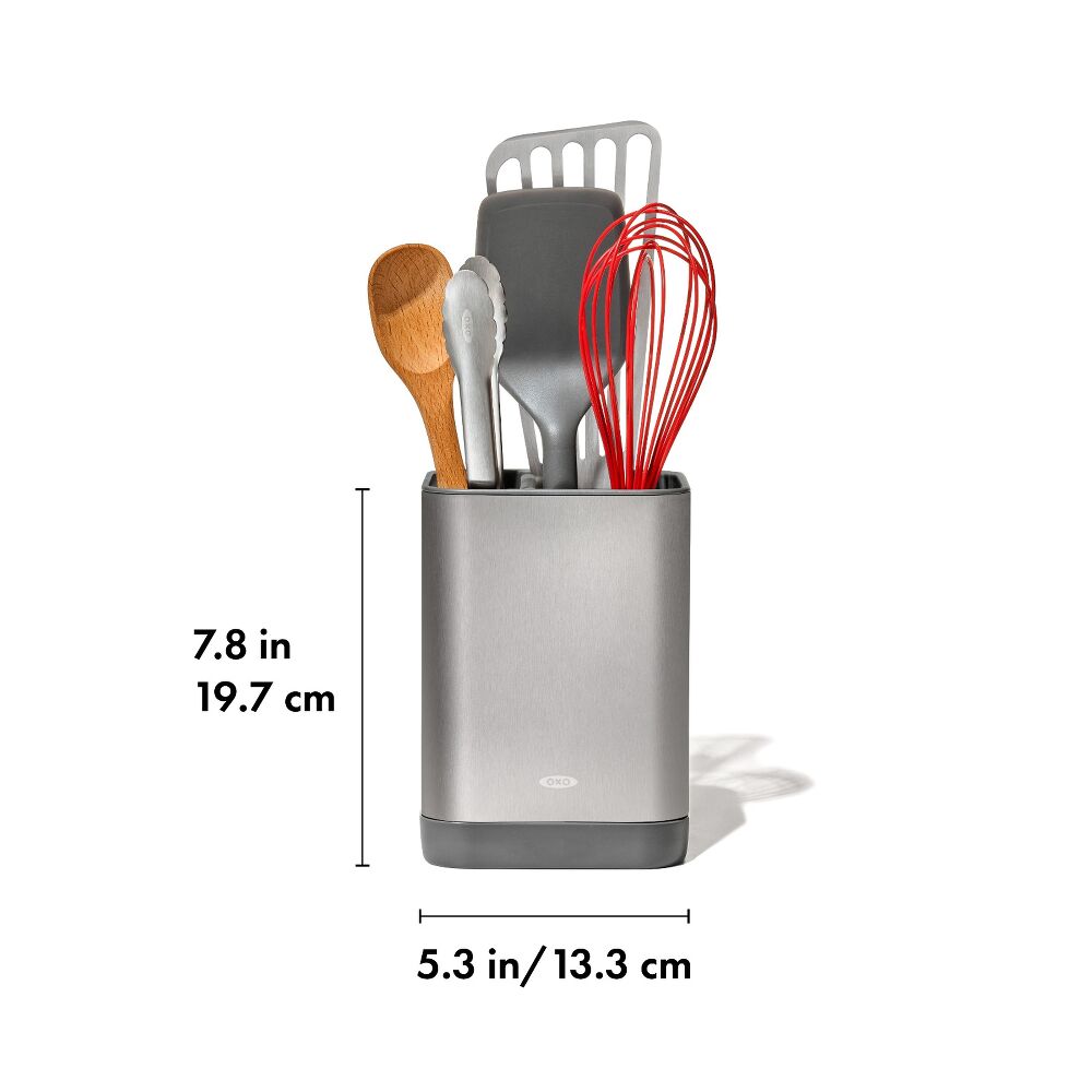 Adjustable Stainless Steel Utensil Holder - Small L8
