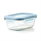Smart Seal 1.6-Cup Glass Rectangle Container - Arctic Blue P8