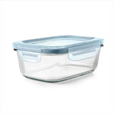Smart Seal 3.5-Cup Glass Rectangle Container - Arctic Blue I3