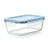 Smart Seal 8-Cup Glass Rectangle Container - Arctic Blue U6