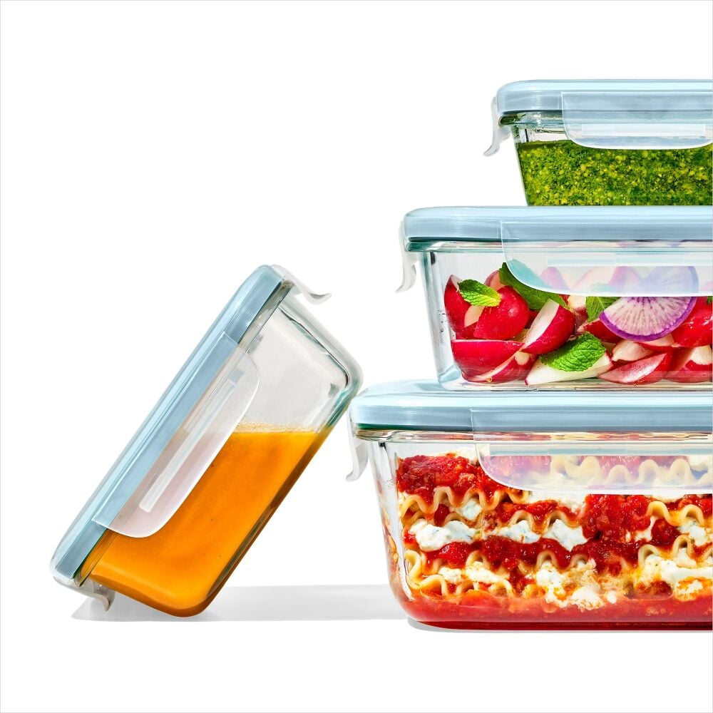 12-Piece Smart Seal Glass Container Set - Arctic Blue E7