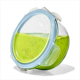 Smart Seal 1-Cup Glass Round Container - Arctic Blue P3