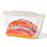 Silicone Reusable Bag - Stand-Up Half Gallon (64 oz) - Oat R1