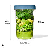 Twist & Stack Container (40 oz) - 2-Pack X2