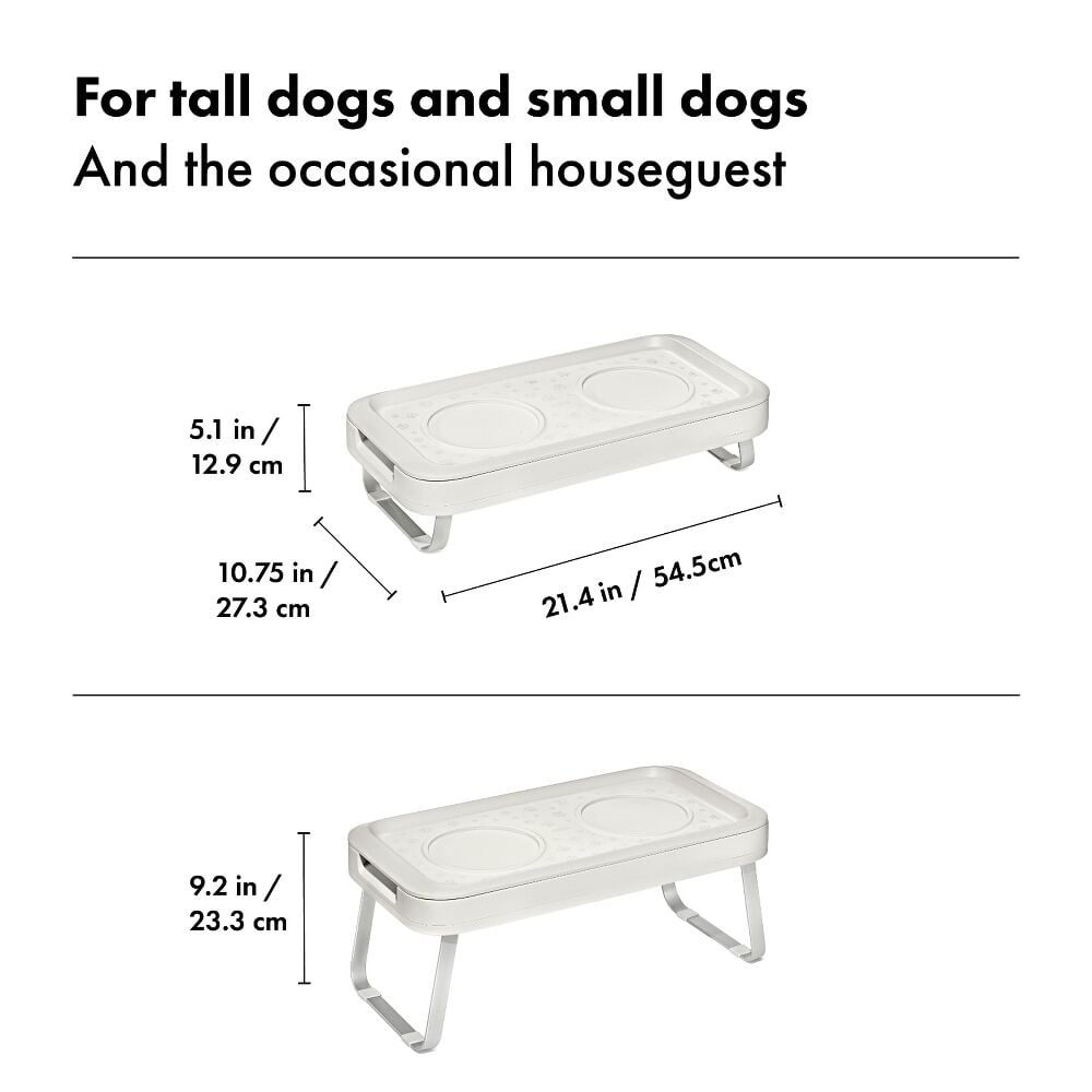 OXO Pet Adjustable Elevated Feeder J0