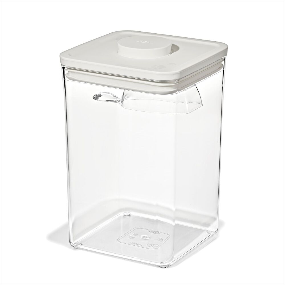 OXO Pet POP Container with Scoop — Big Square Medium — 4.4 Qt/4.2 L T3