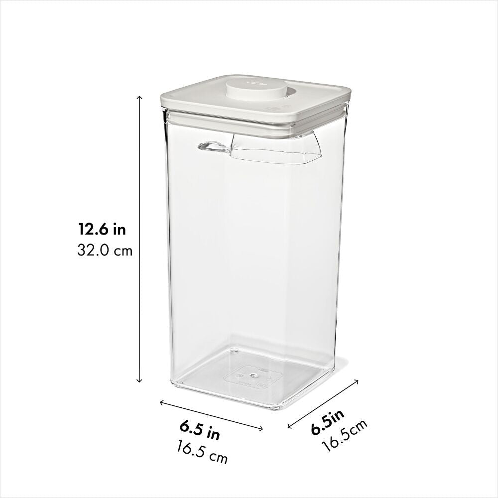POP Container with Scoop — Big Square Tall — 6 Qt/5.7 L E9
