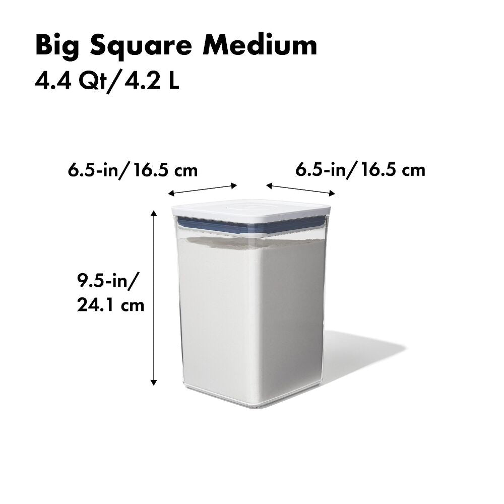 POP Container - Big Square Medium (4.4 Qt/4.2 L) R5