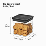 POP Container - Big Square Short (2.8 Qt/2.6 L) D3