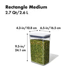 POP Container - Rectangle Medium (2.7 Qt/2.6 L) U9