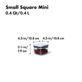 POP Container - Small Square Mini (0.4 Qt.) T9