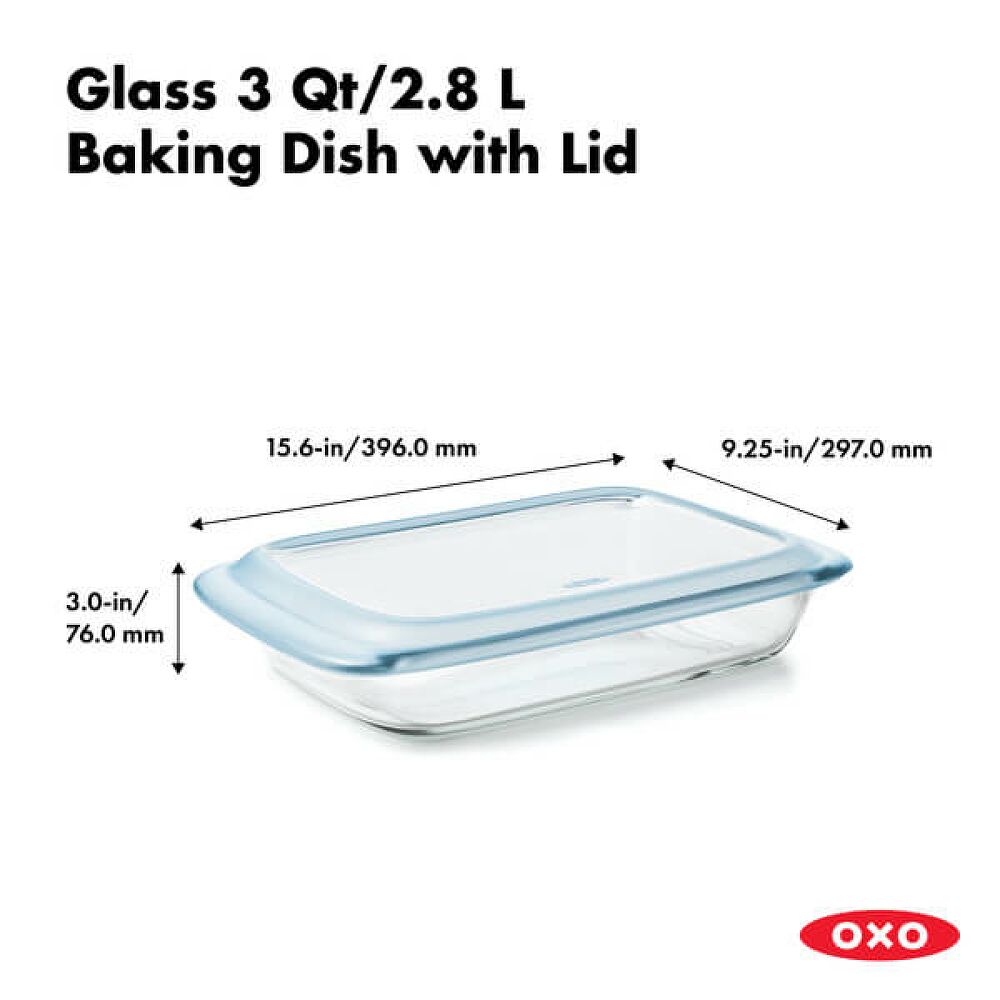 Glass Baking Dish with Lid (3.0 Qt) U7