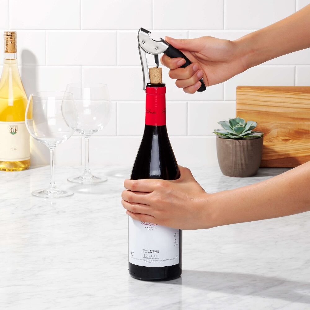 OXO Steel Double Lever Waiter's Corkscrew W9