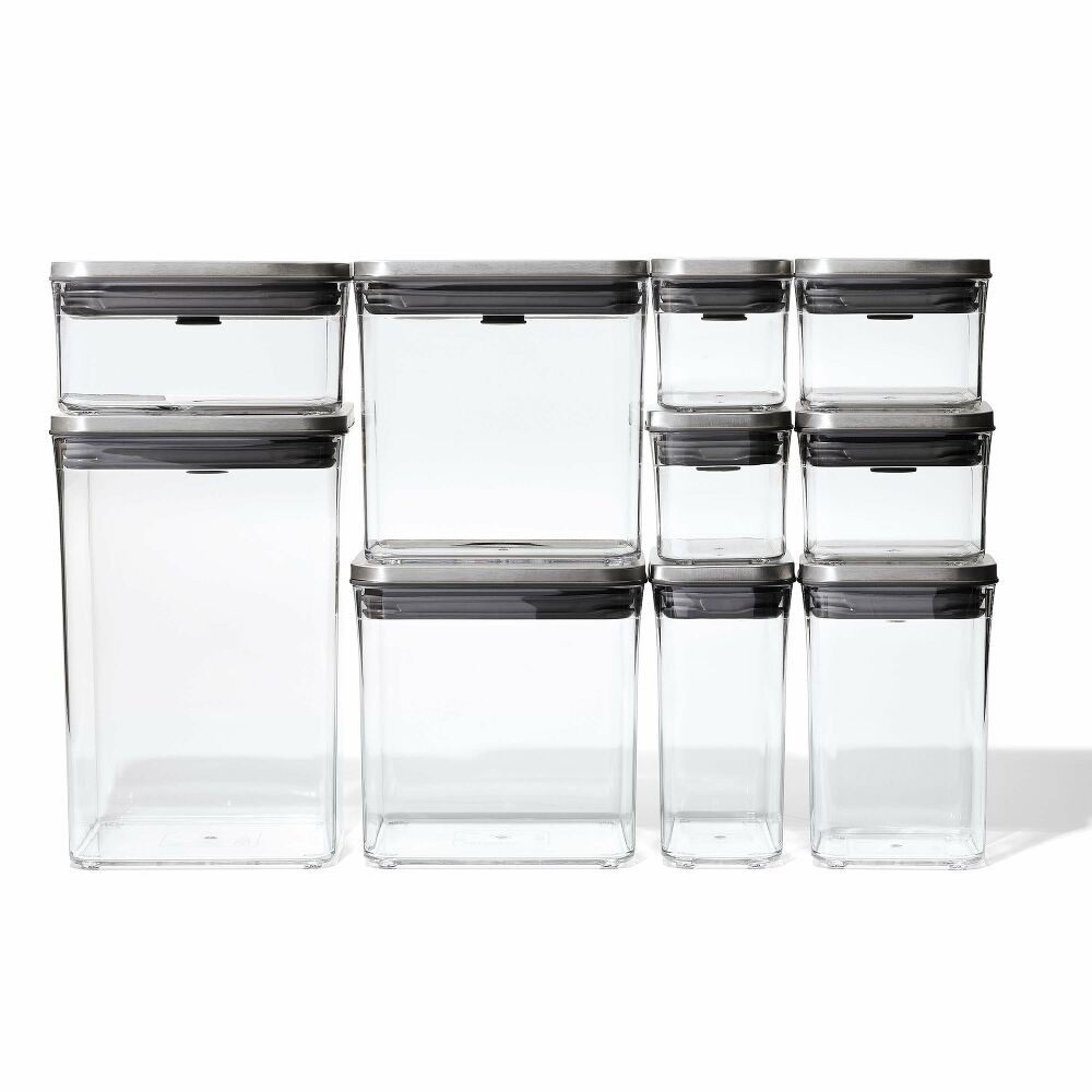Steel 12-Piece POP Container Set F8