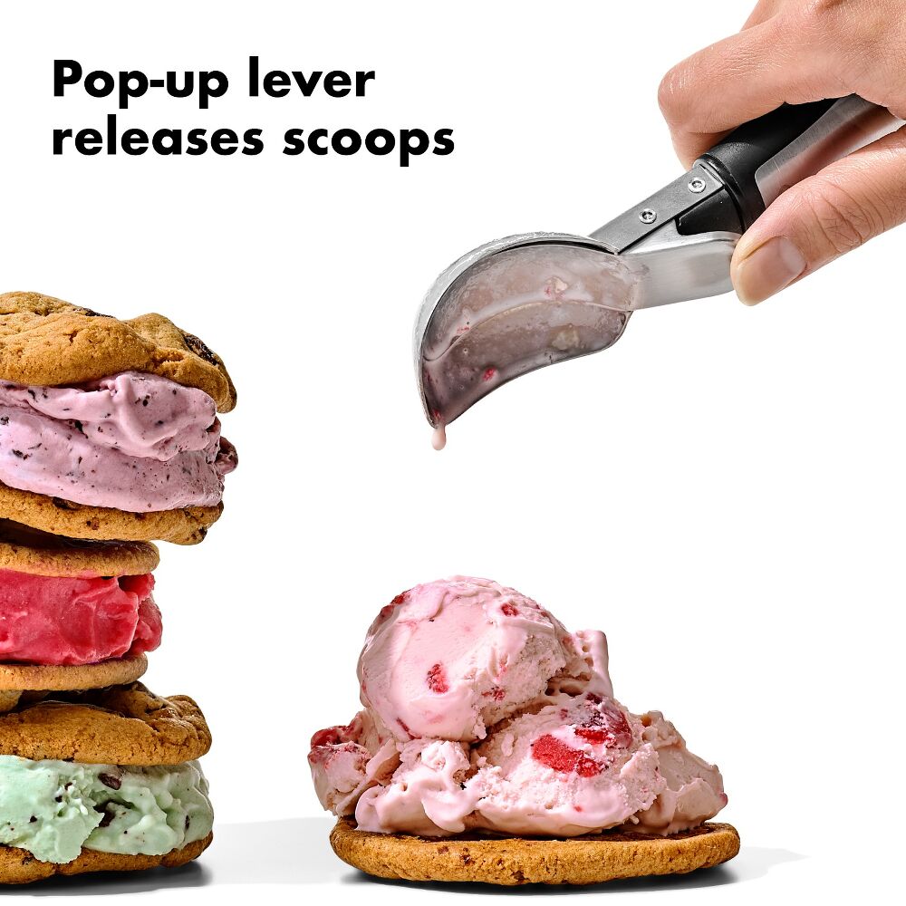 Steel Lever Ice Cream Scoop V0