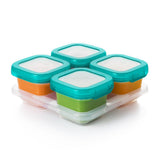 6 oz Baby Blocks™ Plastic Freezer Storage Containers - Tot Teal Q8
