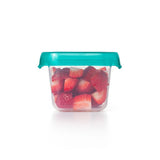 6 oz Baby Blocks™ Plastic Freezer Storage Containers - Tot Teal Q8