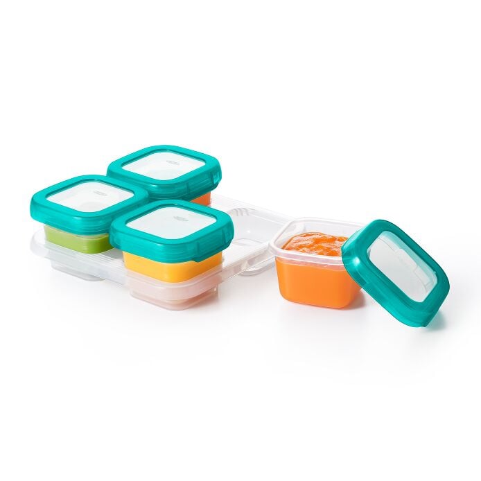 4 oz Baby Blocks™ Plastic Freezer Storage Containers D6
